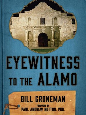 cover image of Eyewitness to the Alamo